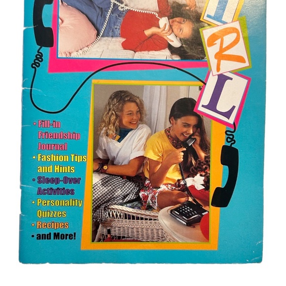 Vintage 1997 Girl to Girl Fill-In Friendship Journal Book Teens Tweens Sleepover - Picture 2 of 12